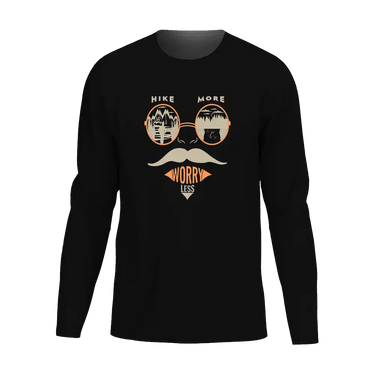 Hike More Worry Less Men Long Sleeve Shirt